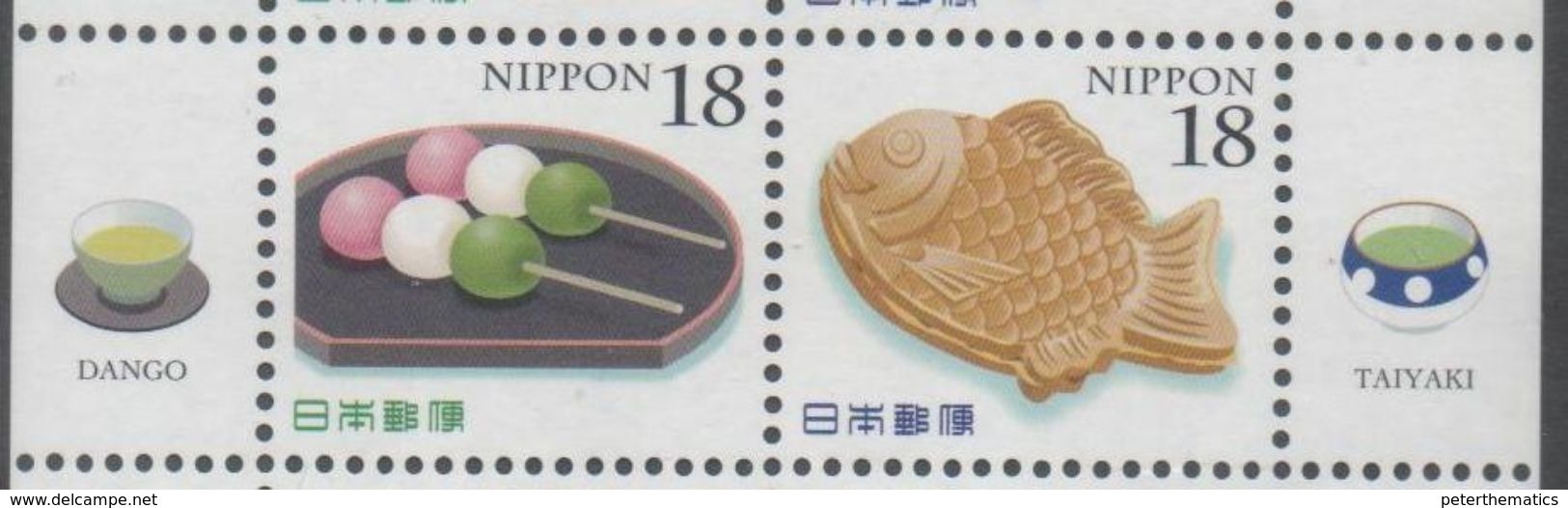 JAPAN, 2017,MNH,  FOOD, DESSERTS, FISH,2v - Levensmiddelen