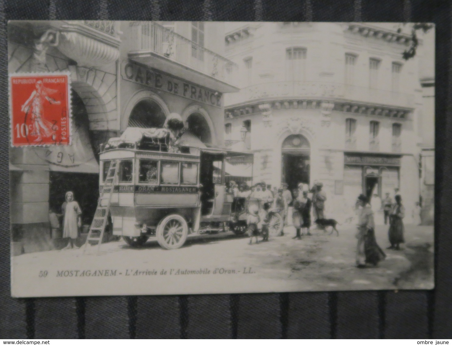 BZ - Algerie - MOSTAGANEM - L'arrivée De L'automobile D'oran - Mostaganem