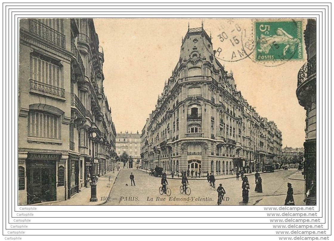 75007 - PARIS - La Rue Edmond Valentin - Arrondissement: 07