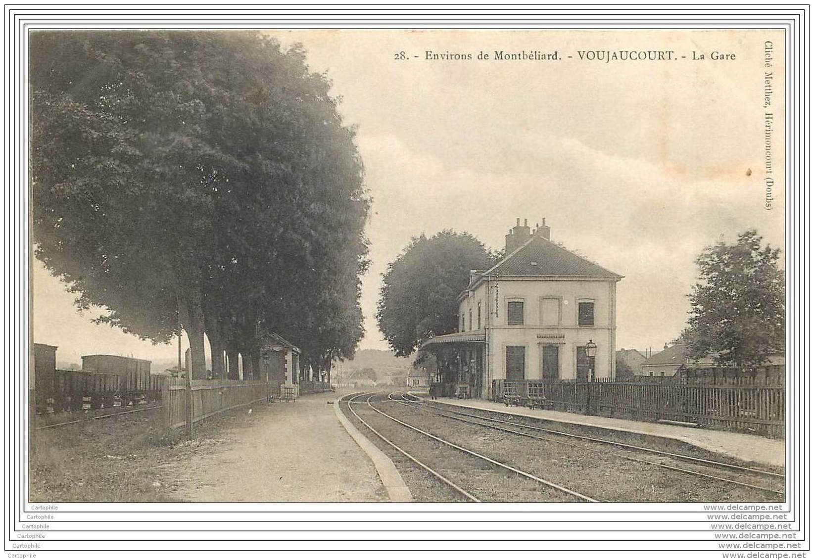 25 - VOUJAUCOURT - La Gare - Autres & Non Classés