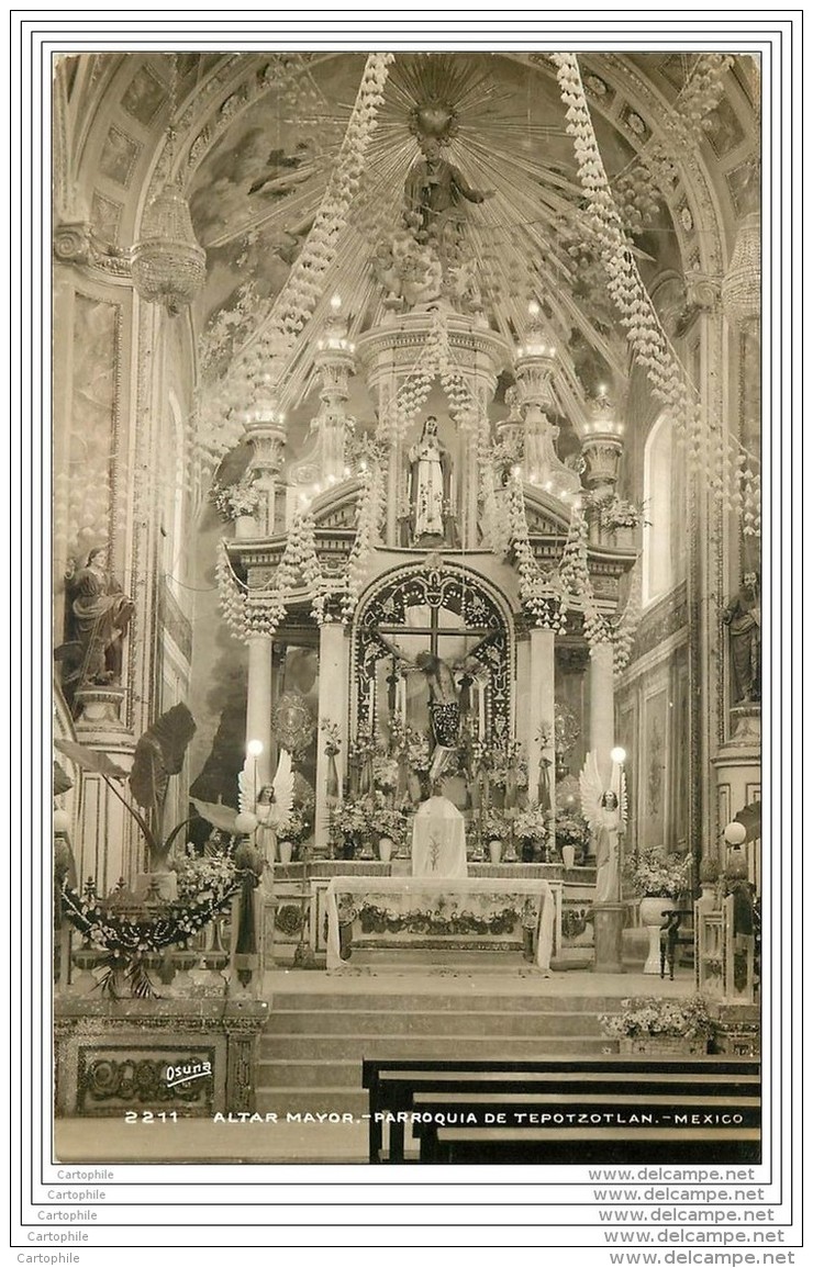 Mexique - Altar Mayor - Parroquia De Tepotzotlan - Mexico - Mexique