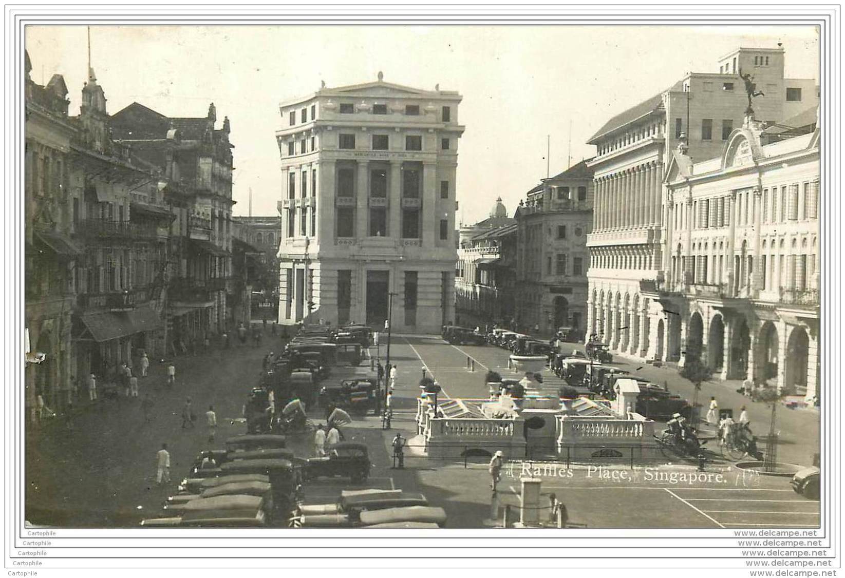 India - Singapore - Raffles Place In 1931 - India