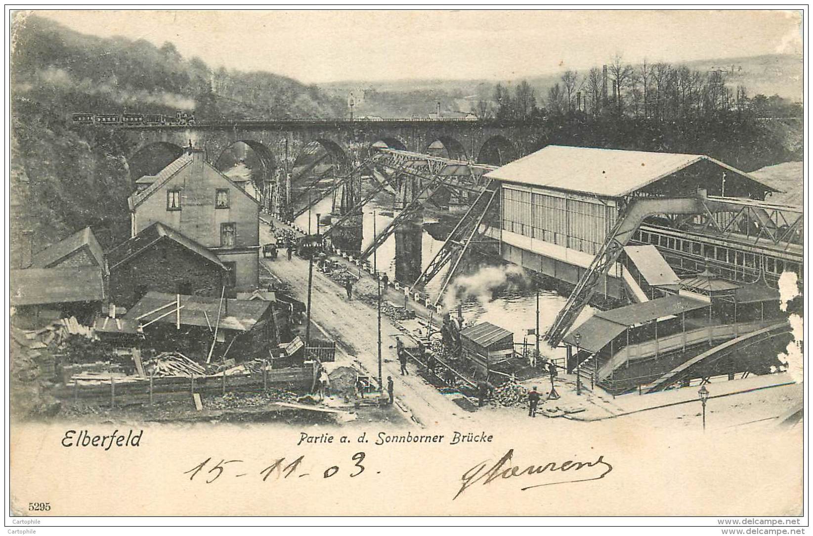 Allemagne - Elberfeld - Partie Sonnborner Brucke 1903 - Wuppertal