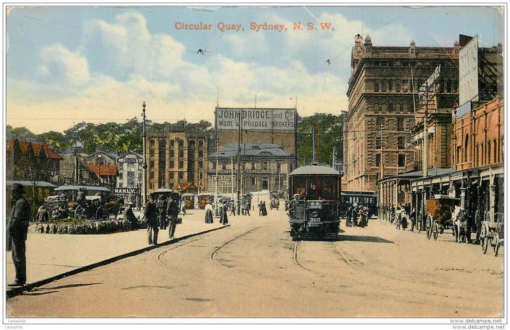 Australia - Sydney NSW - Circular Quay 1917 Tram - Sydney