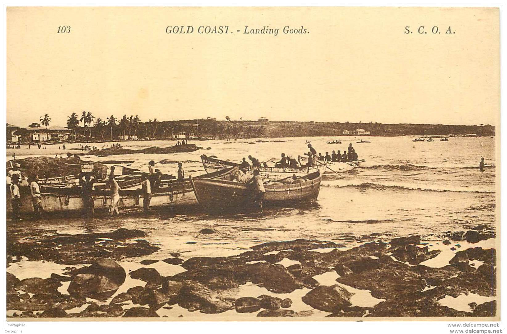 Ghana - Gold Coast - Landing Goods - S.C.O.A. Levy 103 - Ghana - Gold Coast