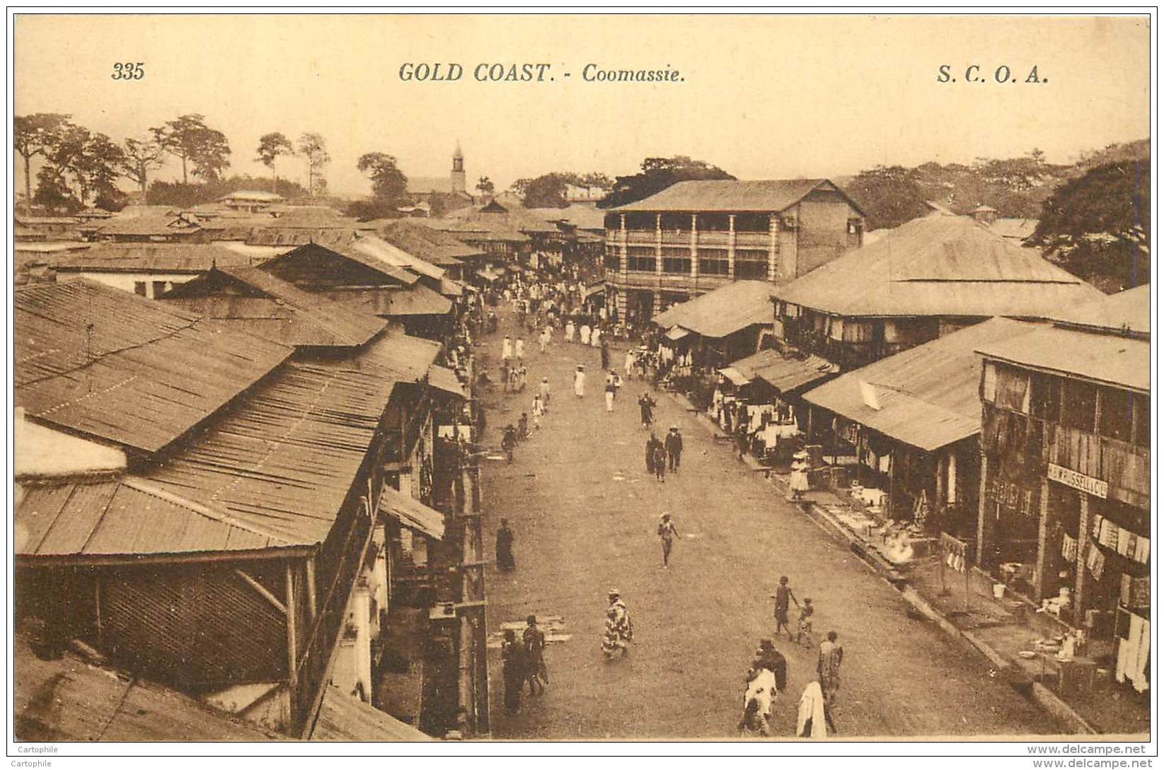 Ghana - Gold Coast - Coomassie = Kumasi - S.C.O.A. Levy 335 - Ghana - Gold Coast