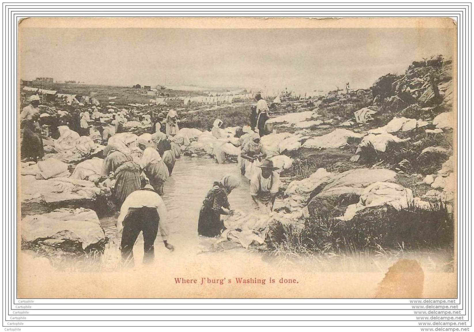 South Africa - Johannesburg - Washing In The River - - Afrique Du Sud