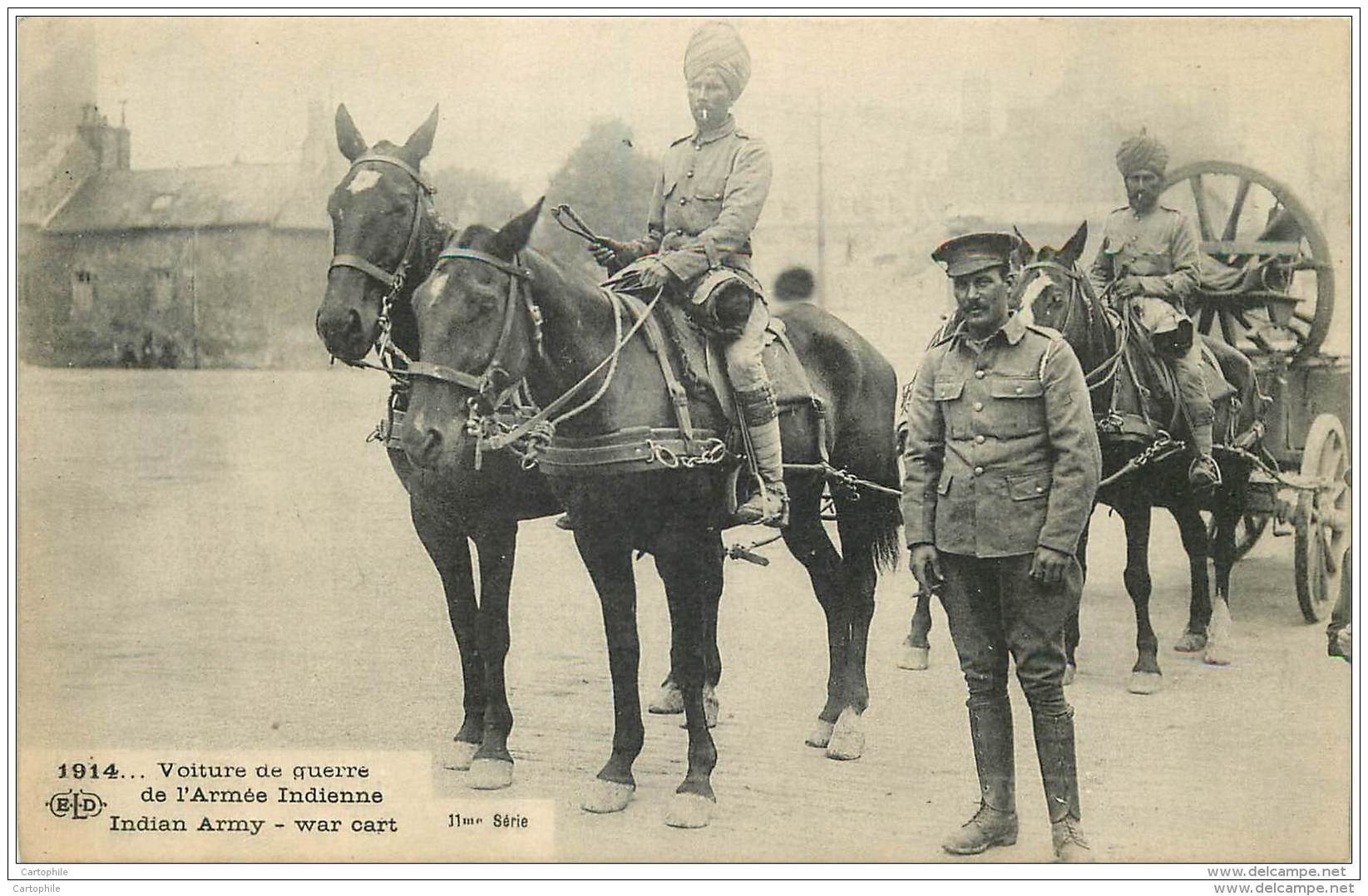 Militaria - India Army - Voiture De Guerre - War 1914 - Guerre 1914-18