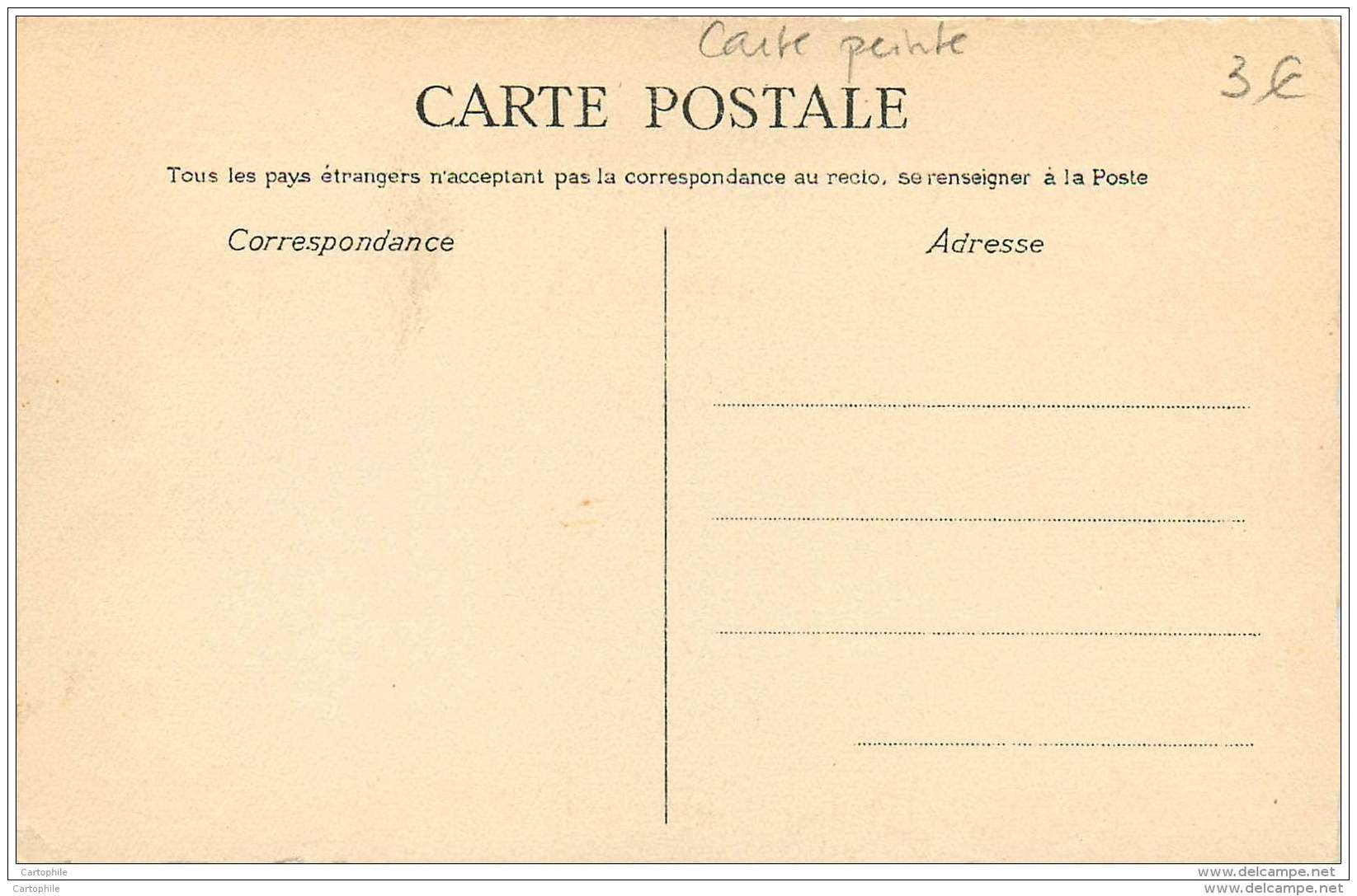 Carte Peinte A La Main Signee - Paysage A L'encre De Chine Ou Au Pochoir ? - Alberi