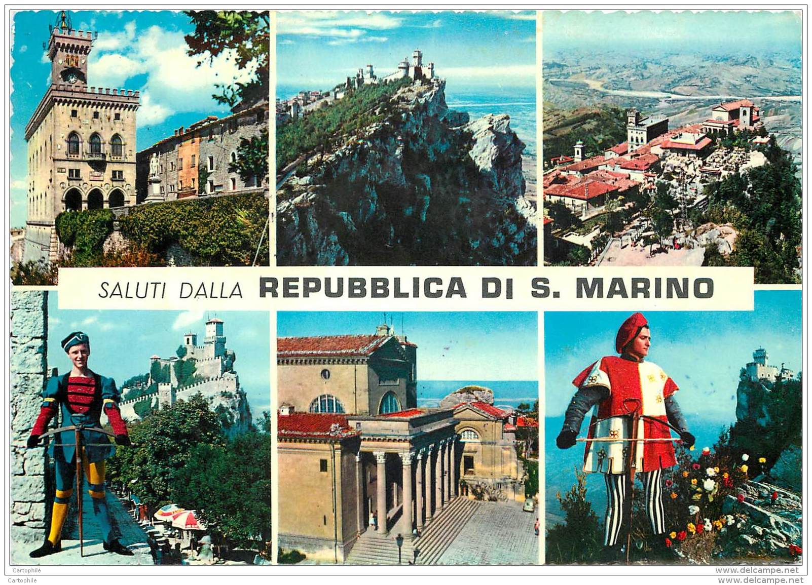 San Marino - Beautiful Stamps On Postcard 1960 - Olympic Games Roma 1960 JO - Saint-Marin