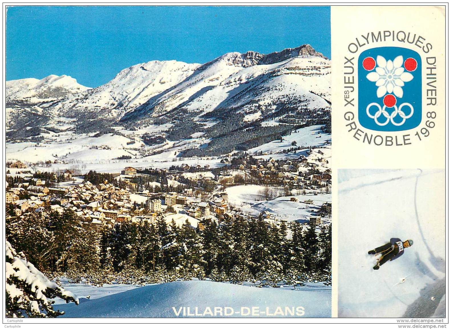 Lot De 5 Cartes Postales Des Jeux Olympiques D'Hiver A Grenoble 1968 - Jeux Olympiques