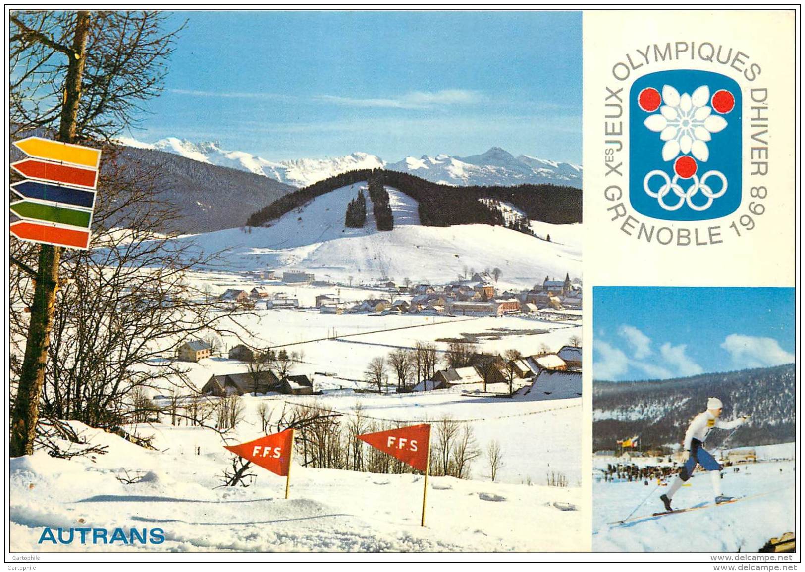 Lot De 5 Cartes Postales Des Jeux Olympiques D'Hiver A Grenoble 1968 - Jeux Olympiques