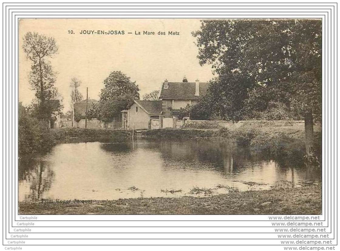 78 - JOUY EN JOSAS - La Mare Des Metz - Jouy En Josas