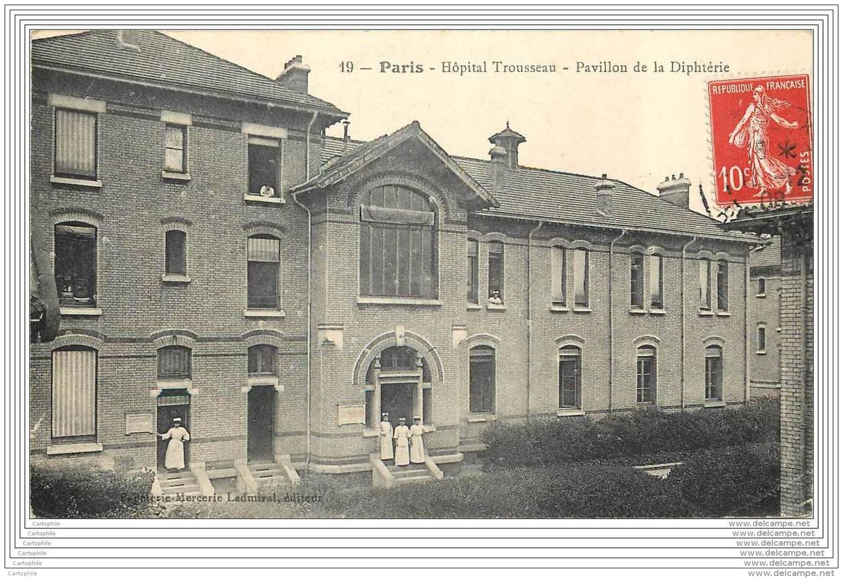 75012 - PARIS - Hopital Trousseau - Pavillon De La Diphterie - Arrondissement: 12