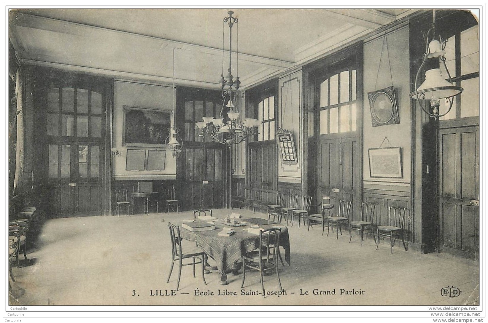 59 - LILLE - Ecole Libre St Joseph - Grand Parloir - Lille