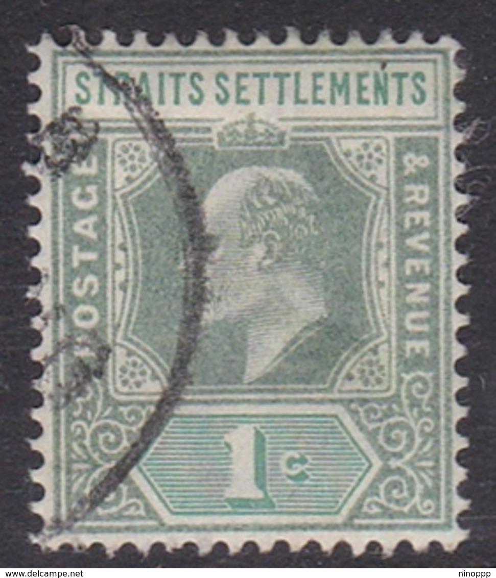 Malaysia-Straits Settlements SG 110 1902 King Edward VII, 1902  1c Green, Used - Straits Settlements