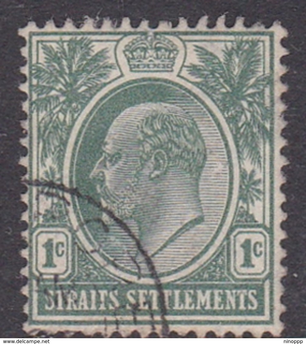 Malaysia-Straits Settlements SG 127 1904 King Edward VII, 1c Deep Green, Used - Straits Settlements