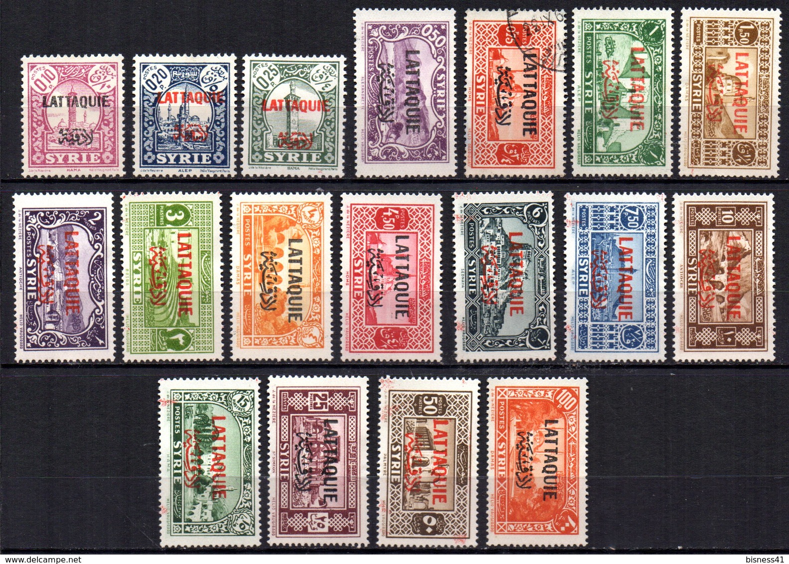 Col9  Lattaquié : N° 1 à 19 Sauf 8  Neuf  X MH Et 5 Obl  , Cote : 192,00 Euro - Unused Stamps