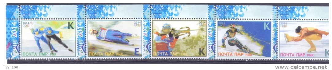 2014.  Transnistria, Winter Olympic Games Sochi,  Set, Mint/** - Winter 2014: Sochi