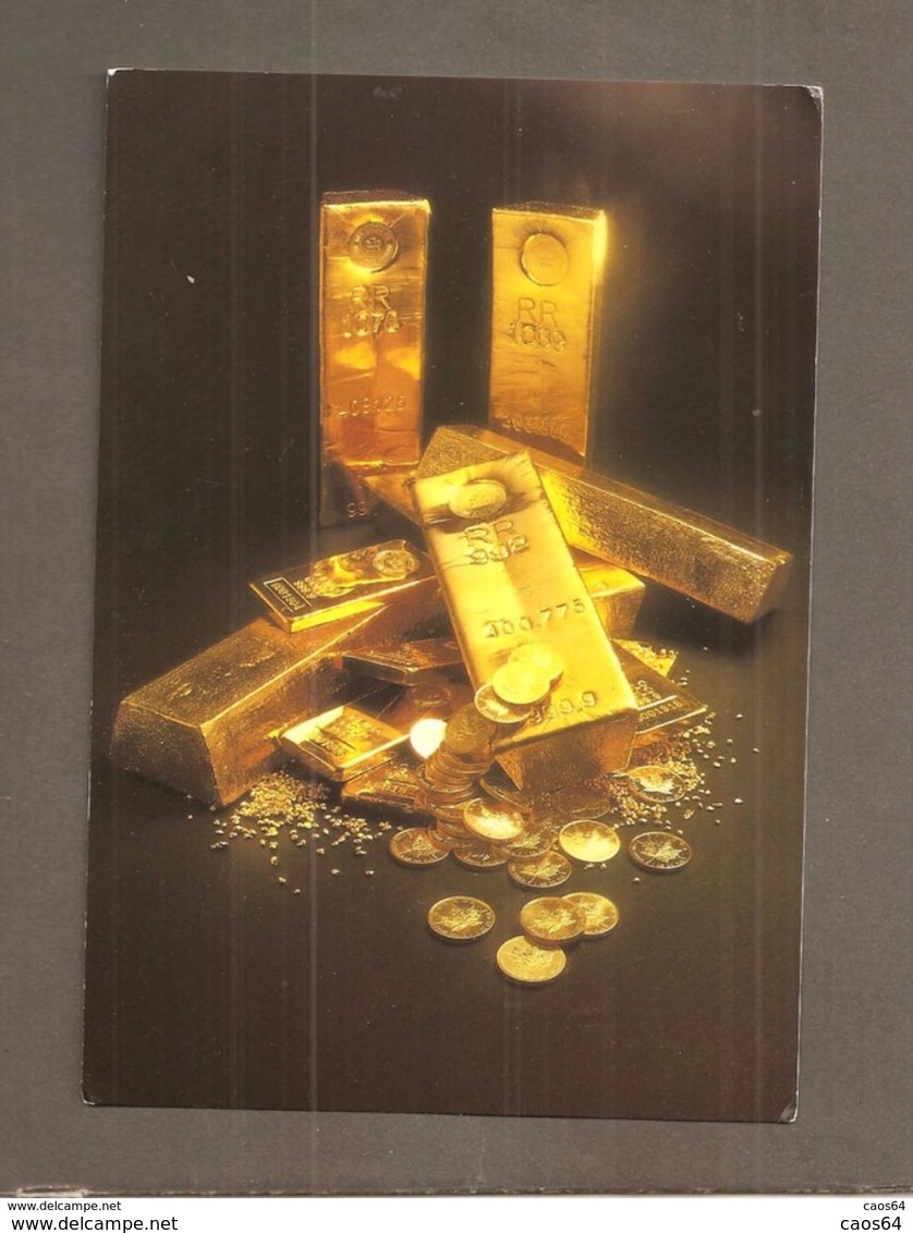 GOLD MAPLE LEAF COINS AND OTHER GOLD BULLION PRODUCTS CARTOLINA   NON VIAGGIATA - Monete (rappresentazioni)