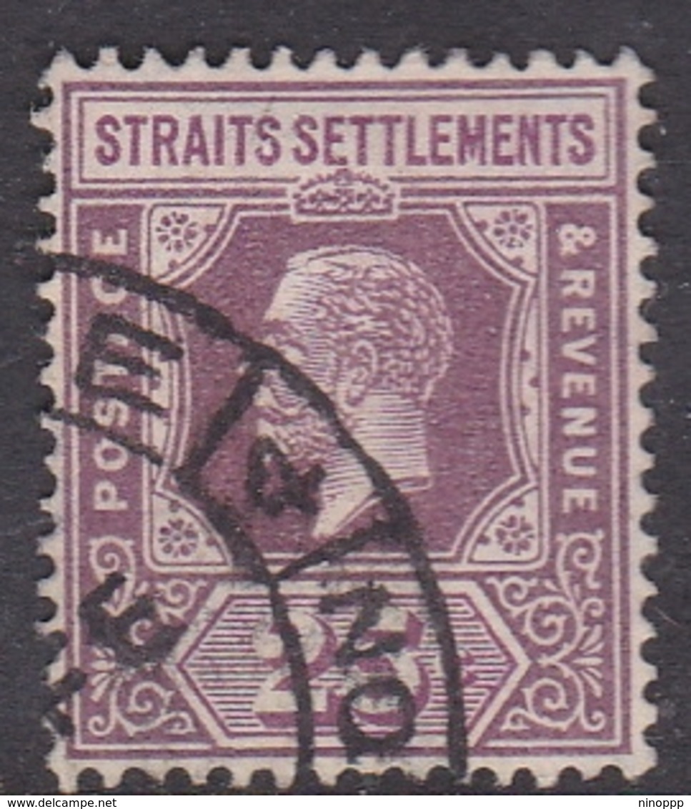 Malaysia-Straits Settlements SG 161 1909 King Edward VII, 25c Dull And Bright Purple, Used - Straits Settlements