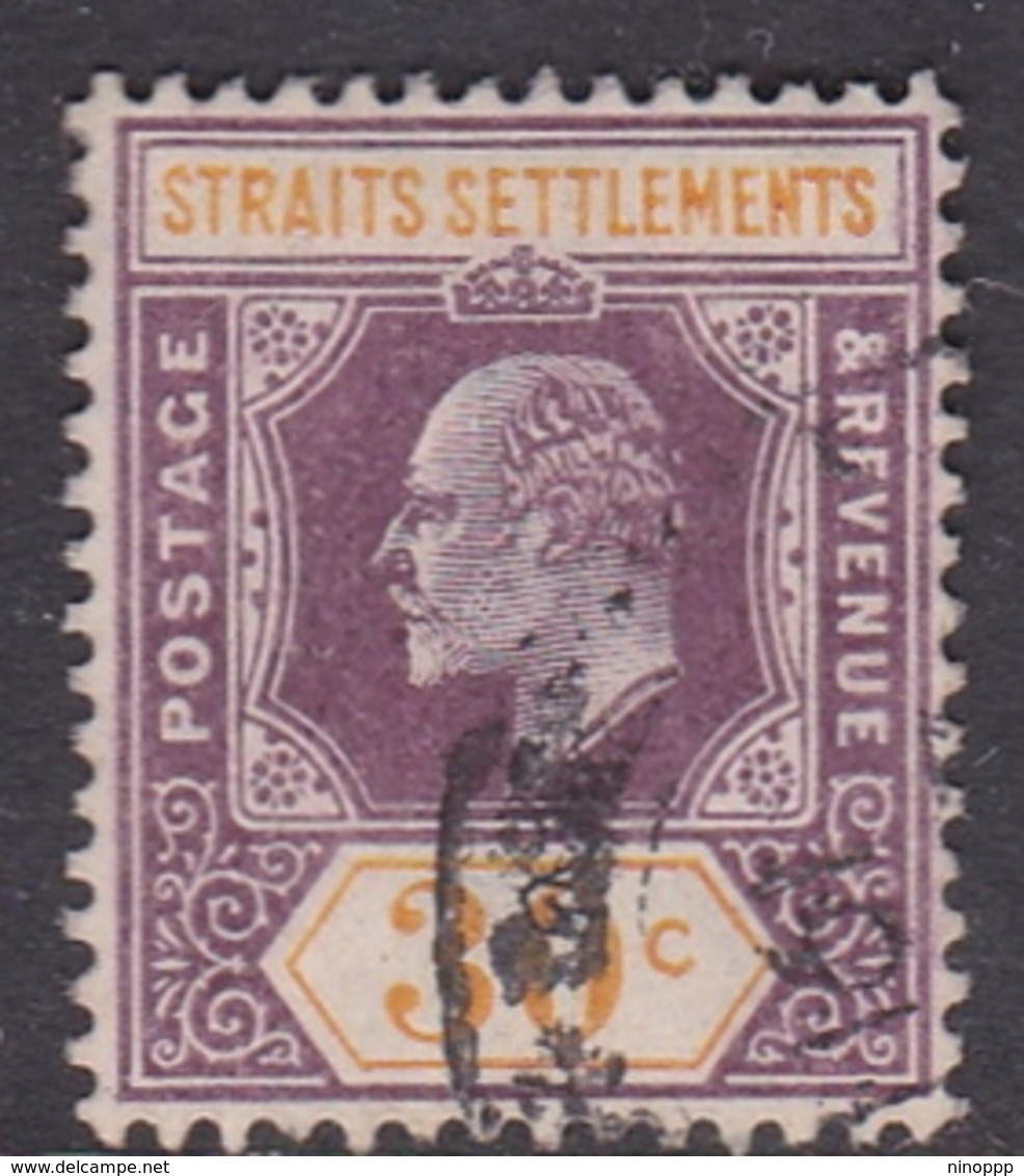 Malaysia-Straits Settlements SG 162 1909 King Edward VII, 30c Purple And Orange Yellow, Used - Straits Settlements