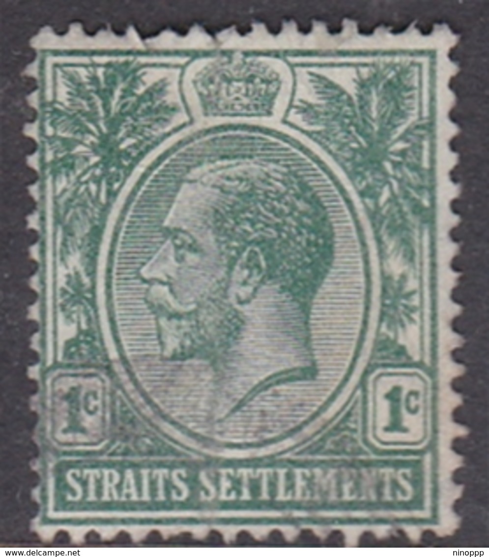 Malaysia-Straits Settlements SG 193 1912 King George V, 1c Green, Used - Straits Settlements