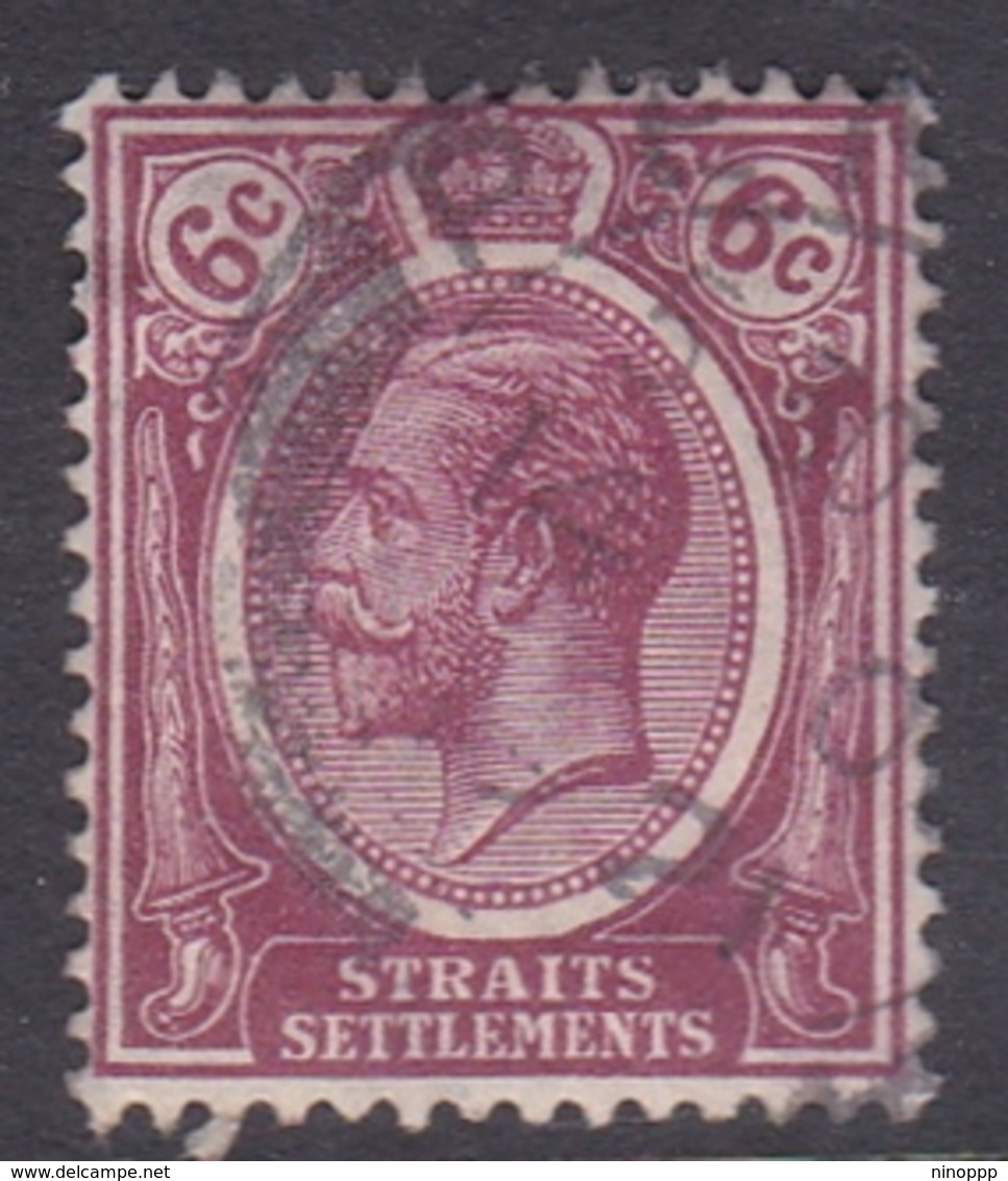 Malaysia-Straits Settlements SG 200 1912 King George V, 6c Dull Claret, Used - Straits Settlements