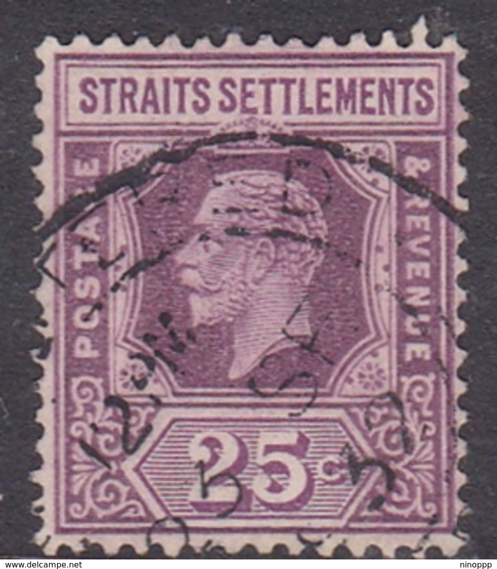 Malaysia-Straits Settlements SG 205 1914 King George V, 25c Purple And Mauve, Used - Straits Settlements