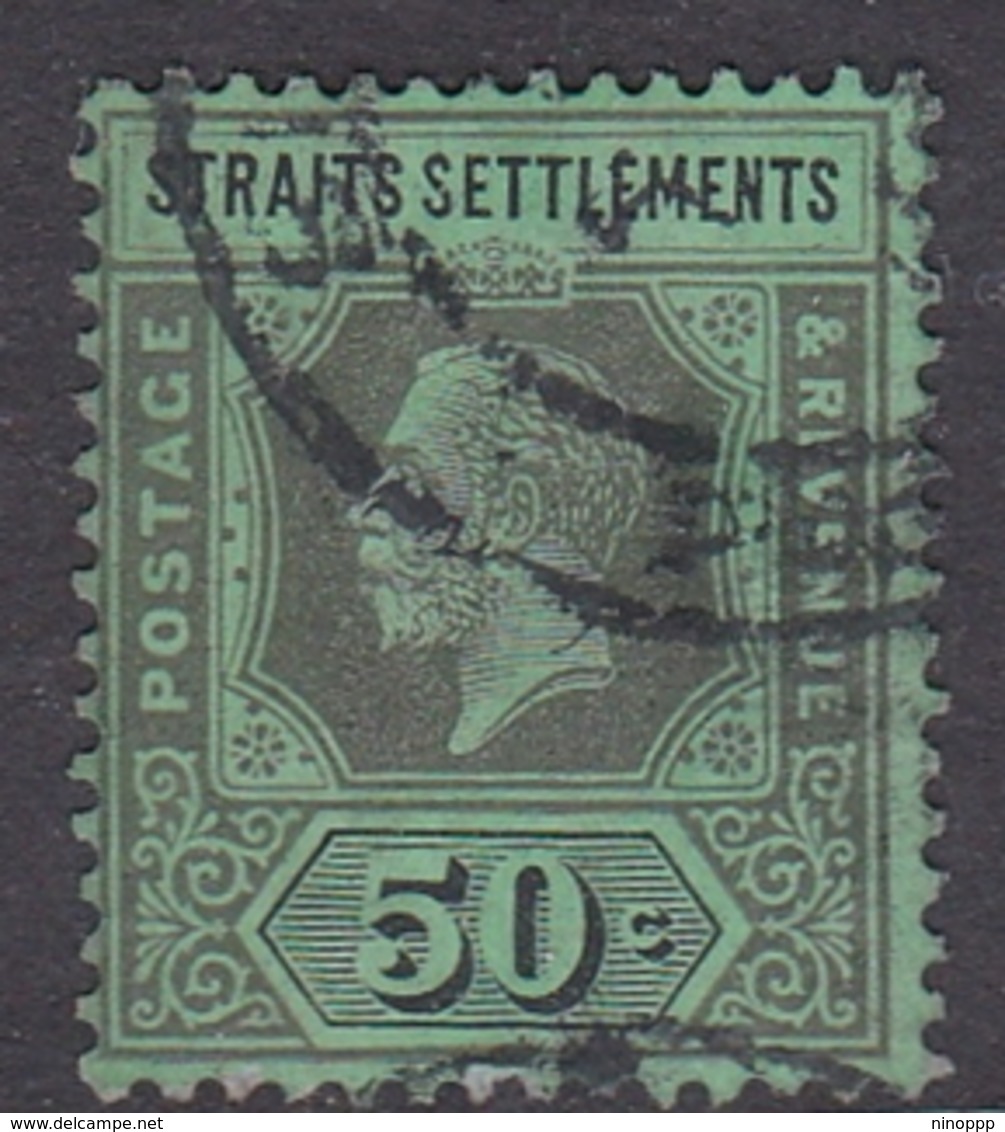 Malaysia-Straits Settlements SG 209 1914 King George V, 50c Black Green, Used - Straits Settlements