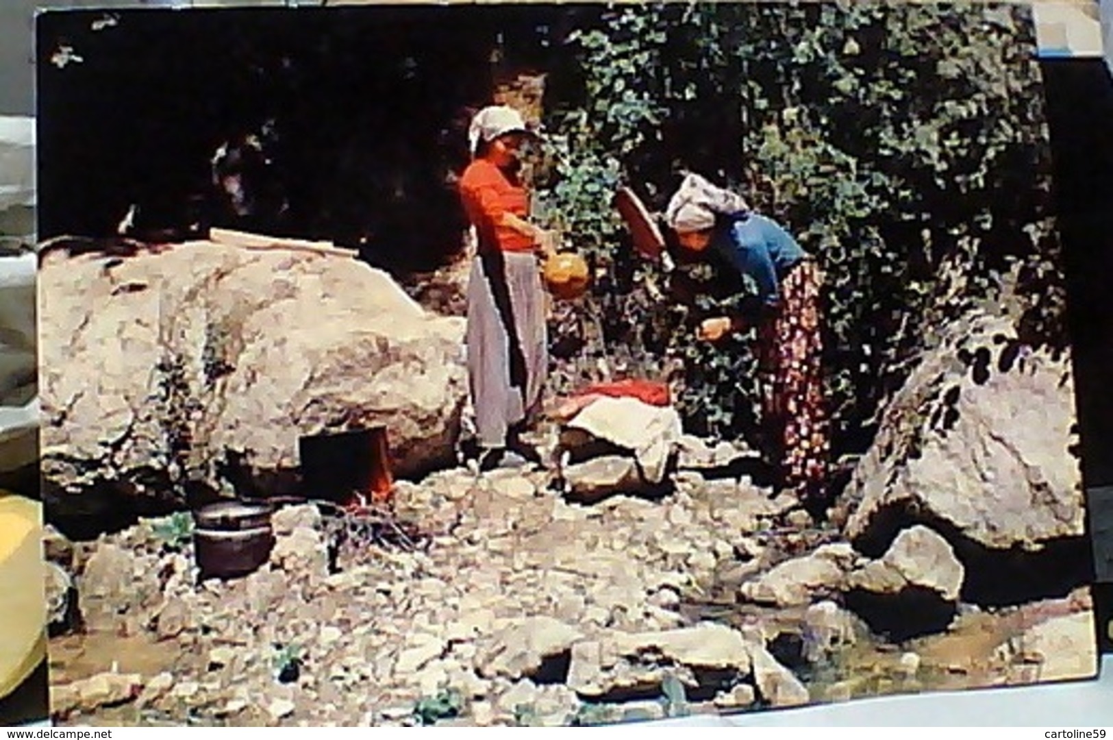 TURCHIA TURKEY HER HAKKI MAHFUZDUR LAVANDAIE LAVANO PANNI A TORRENTE E ACQUA CALDA N1975 GS1372 - Turchia