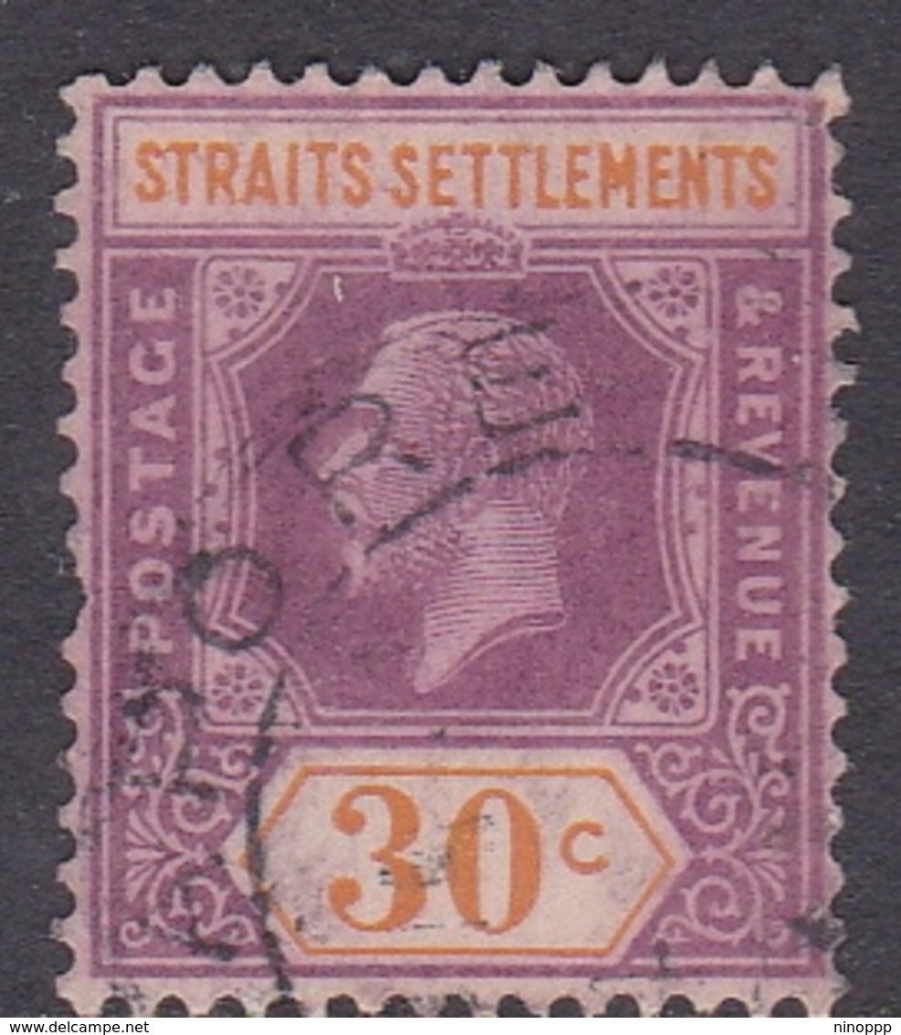 Malaysia-Straits Settlements SG 235 1921 King George V, 30c Dull Purple And Orange, Used - Straits Settlements