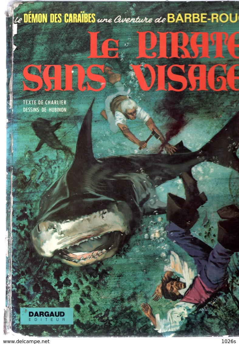 B.D.BARBE ROUGE  - LE PIRATE SANS VISAGE - E.O.1972 - Barbe-Rouge