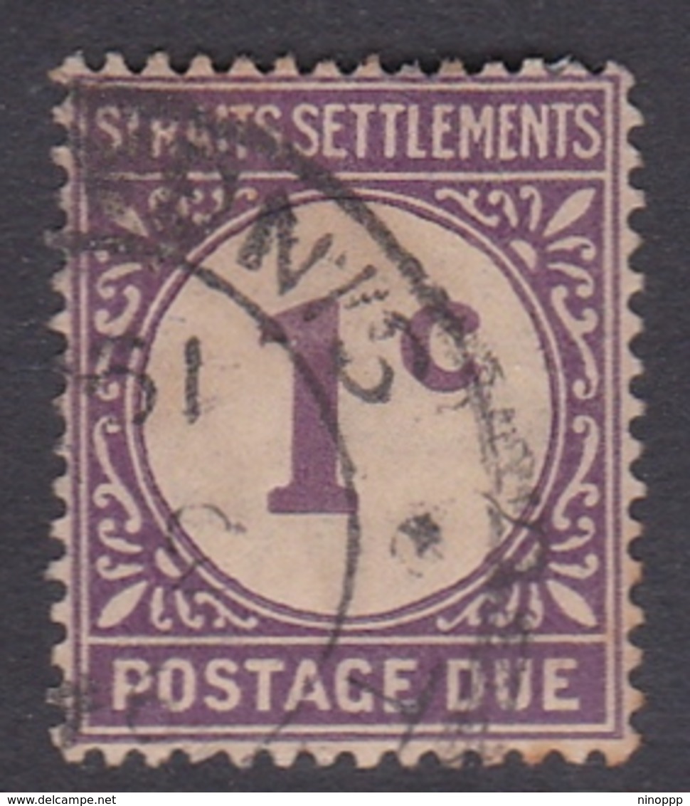 Malaysia-Straits Settlements SG D1 1924 Postage Due, 1c Violet, Used - Straits Settlements