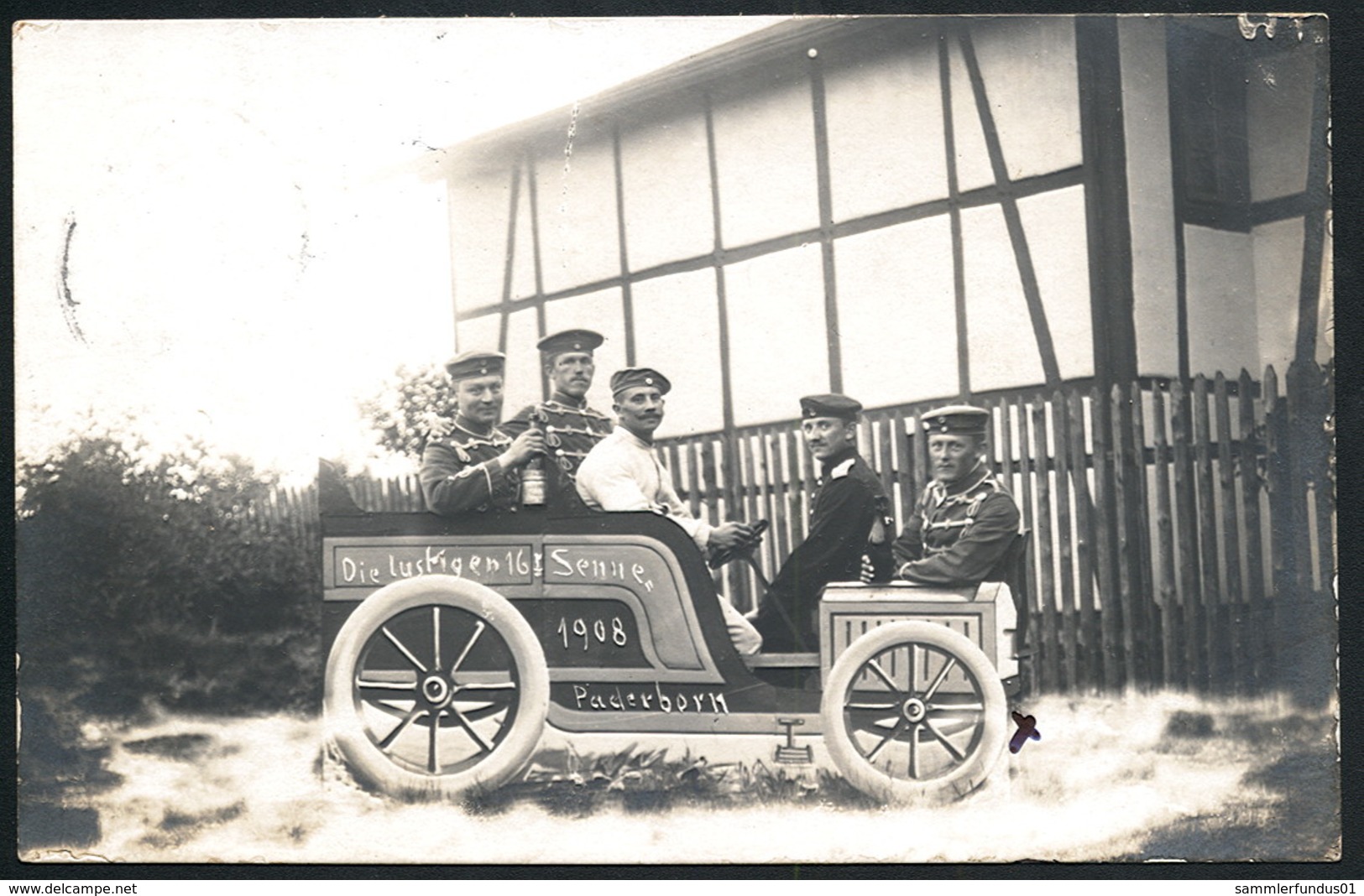 AK/CP Militär Sennelager  Husaren  Paderborn  Gel/circ.  1908   Erhaltung/Cond. 2  Nr. 00479 - Paderborn