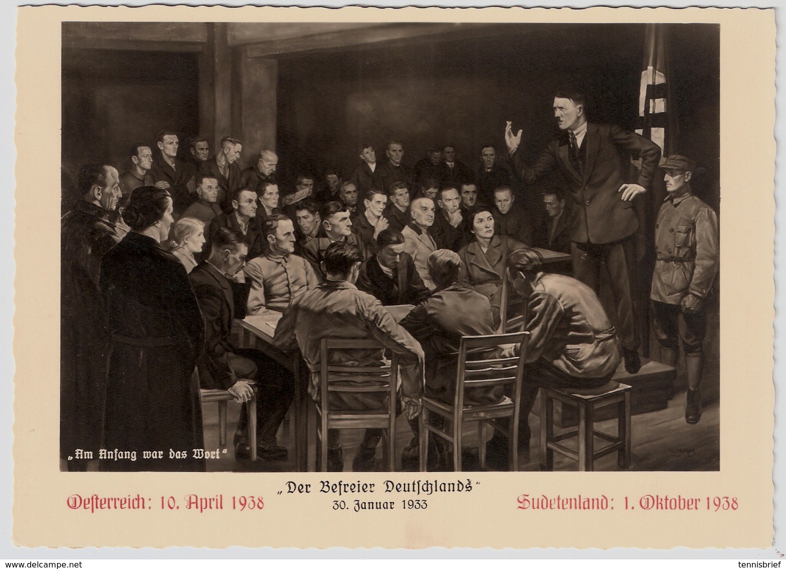 1938, Nazi-AK, Zudrucke!   , #a566 - Storia Postale