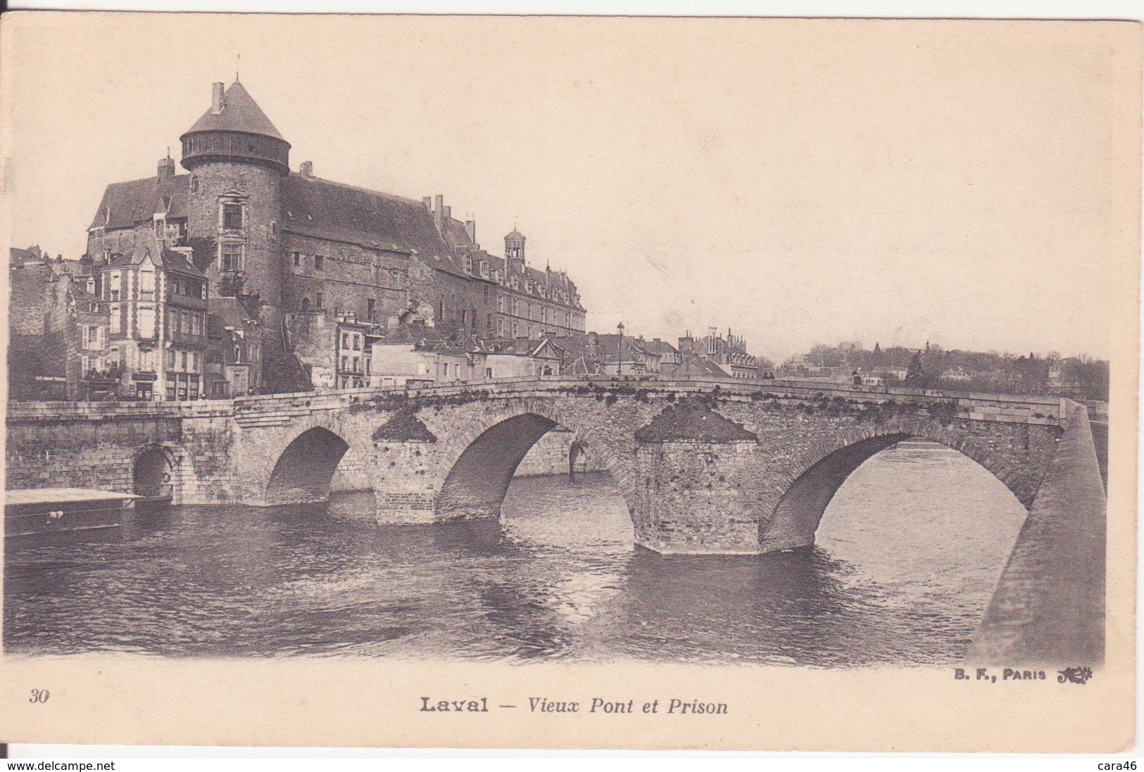 CPA -  30. LAVAL Vieux Pont Et Prison - Laval