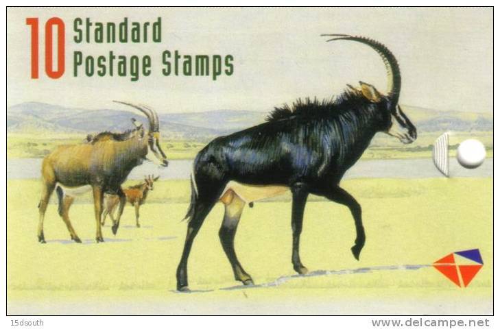 South Africa - 1998 Redrawn 6th Definitive Antelope Booklet (**) # SG SB46 - Booklets