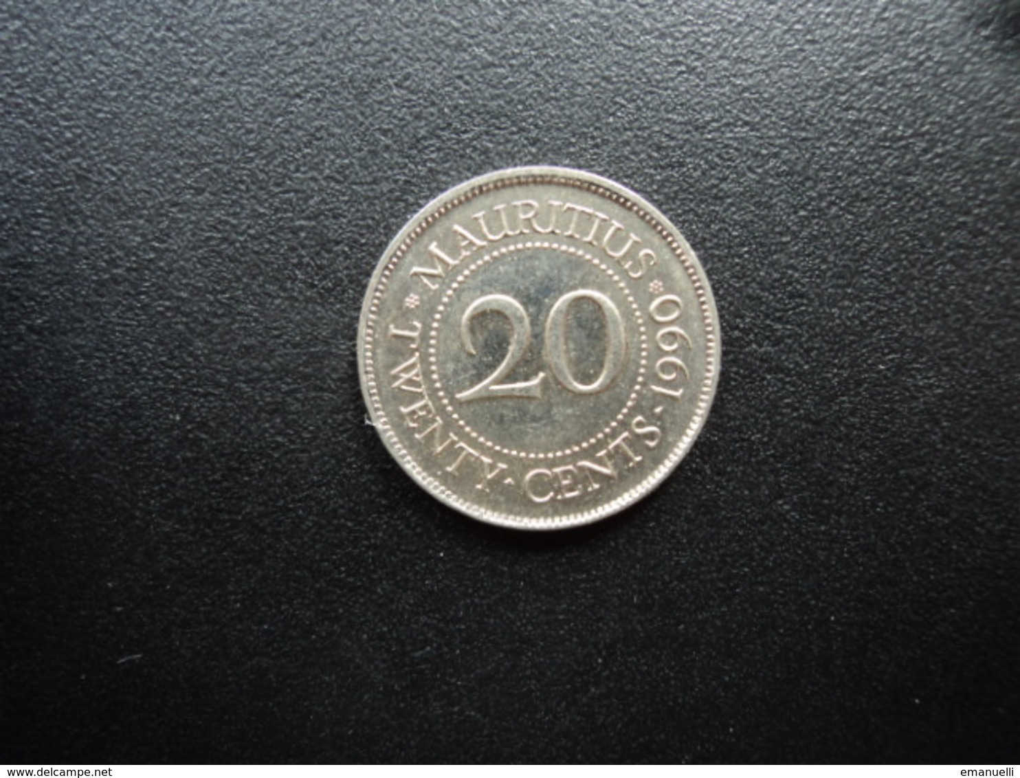 MAURICE (île) : 20 CENTS  1990   KM 53   SUP - Mauritius