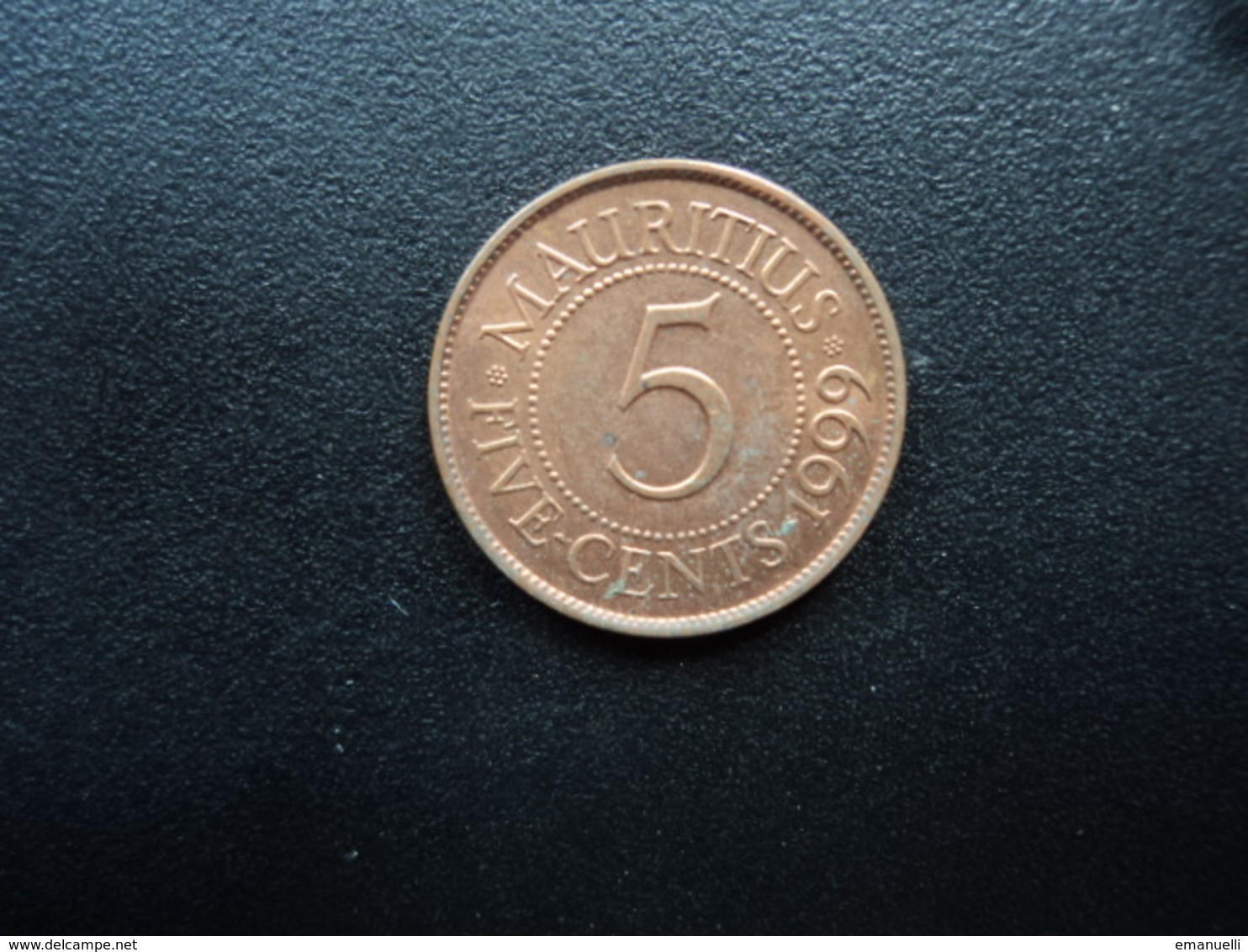 MAURICE (île) : 5 CENTS  1999   KM 52   SUP - Mauritius