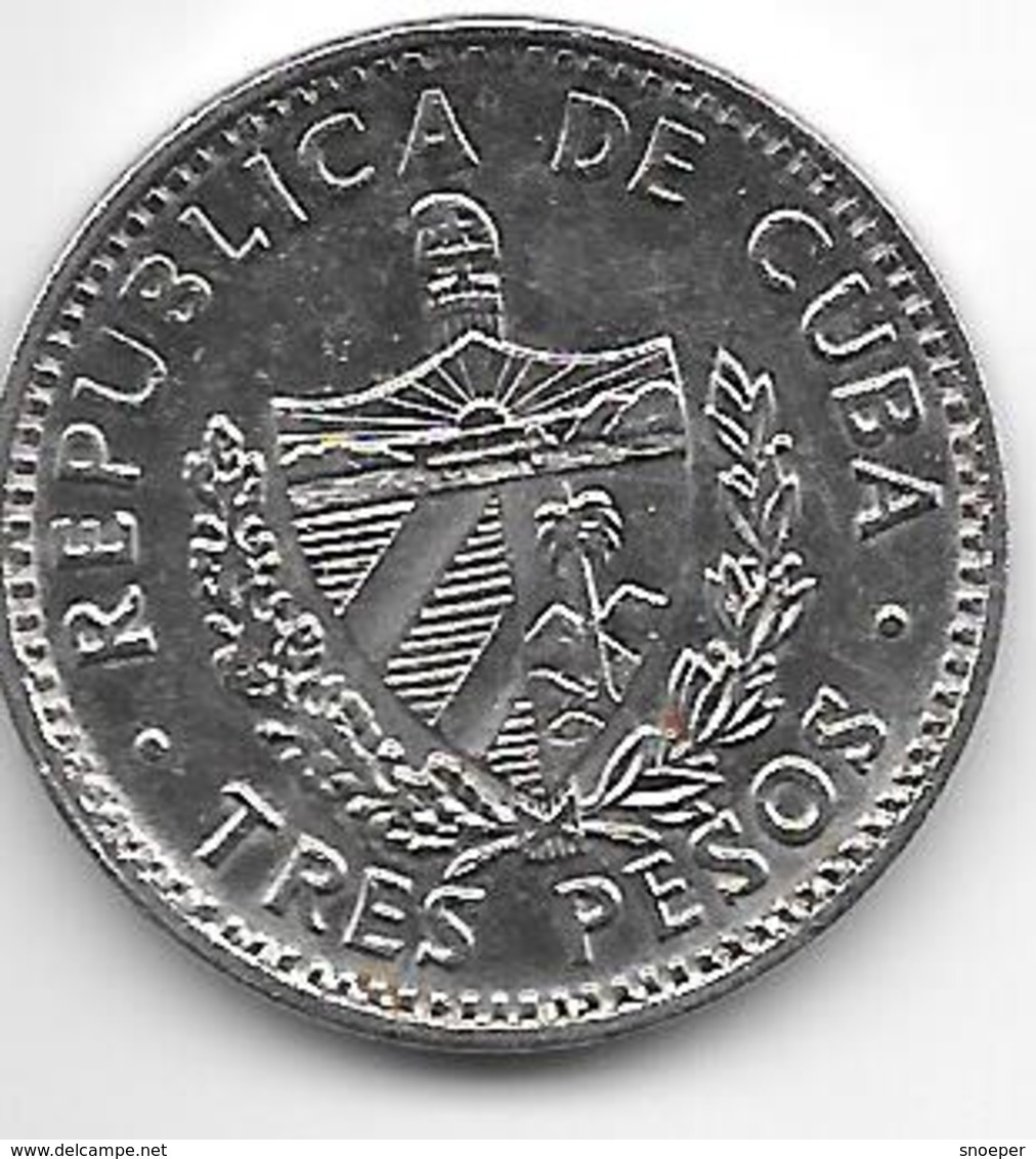 *cuba 3 Pesos 1995 Km 346a  Unc - Cuba