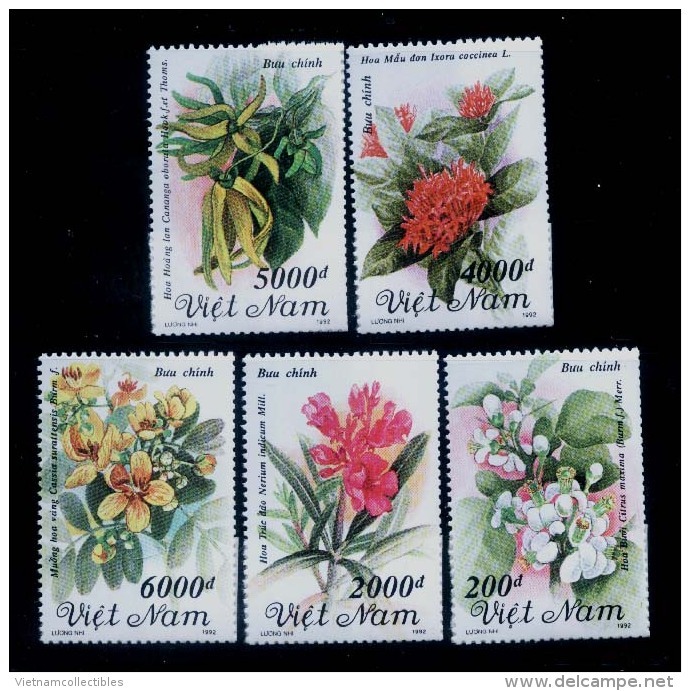 Vietnam Viet Nam MNH Perf Stamps 1992 : Flowers / Flower (Ms647) - Vietnam