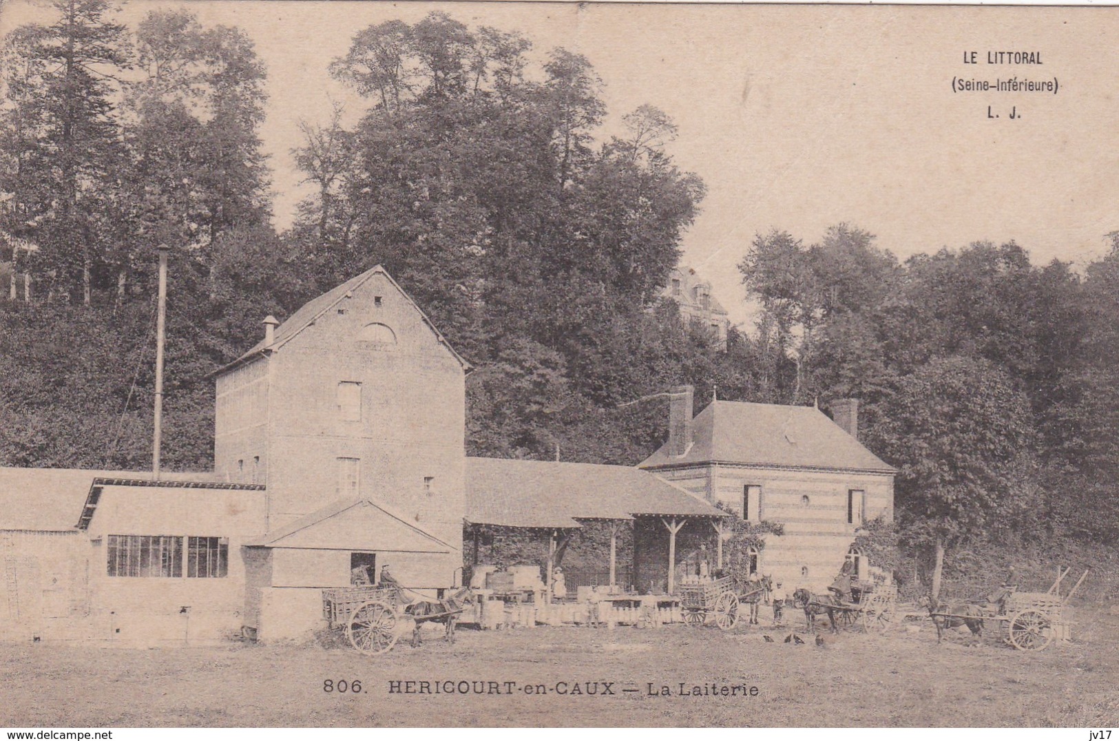 Cpa HERICOURT-EN-CAUX - La Laiterie - Sonstige & Ohne Zuordnung