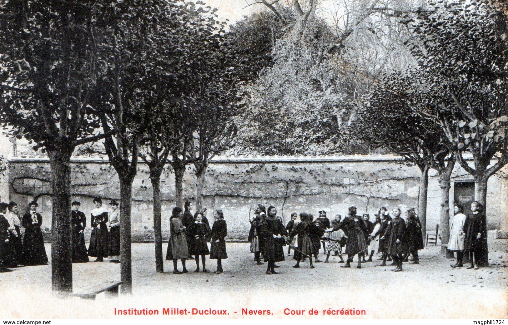 Cpa(58)-institution Millet-ducloux.- Nevers-cour De Rècrèation. - Nevers