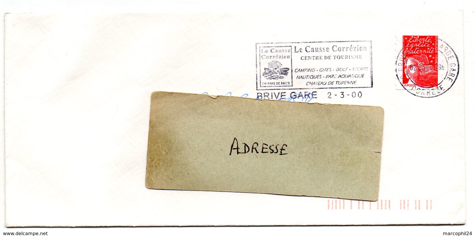 CORREZE - Dépt N° 19 = BRIVE La GAILLARDE GARE 2000 = FLAMME Codée = SECAP  Illustrée ' CAUSSE CORREZIEN' - Mechanical Postmarks (Advertisement)