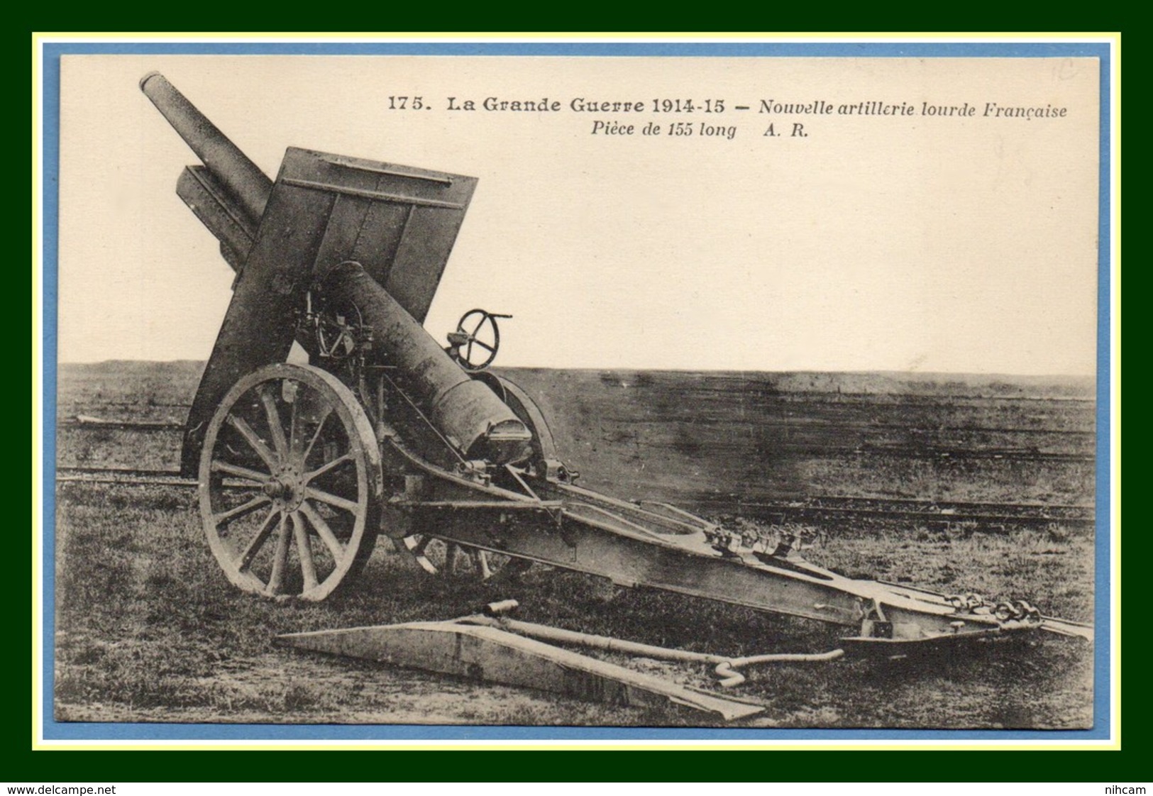 CPA Guerre 1914 Nouvelle Artillerie Lourde Française Pièce De 155 Long Non écrite TB - Guerre 1914-18