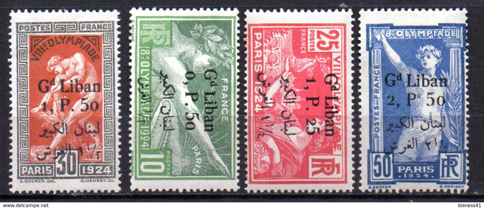 Col41  Grand Liban N° 45 à 48  Neuf  X MH  Cote : 180,00 Euro - Unused Stamps