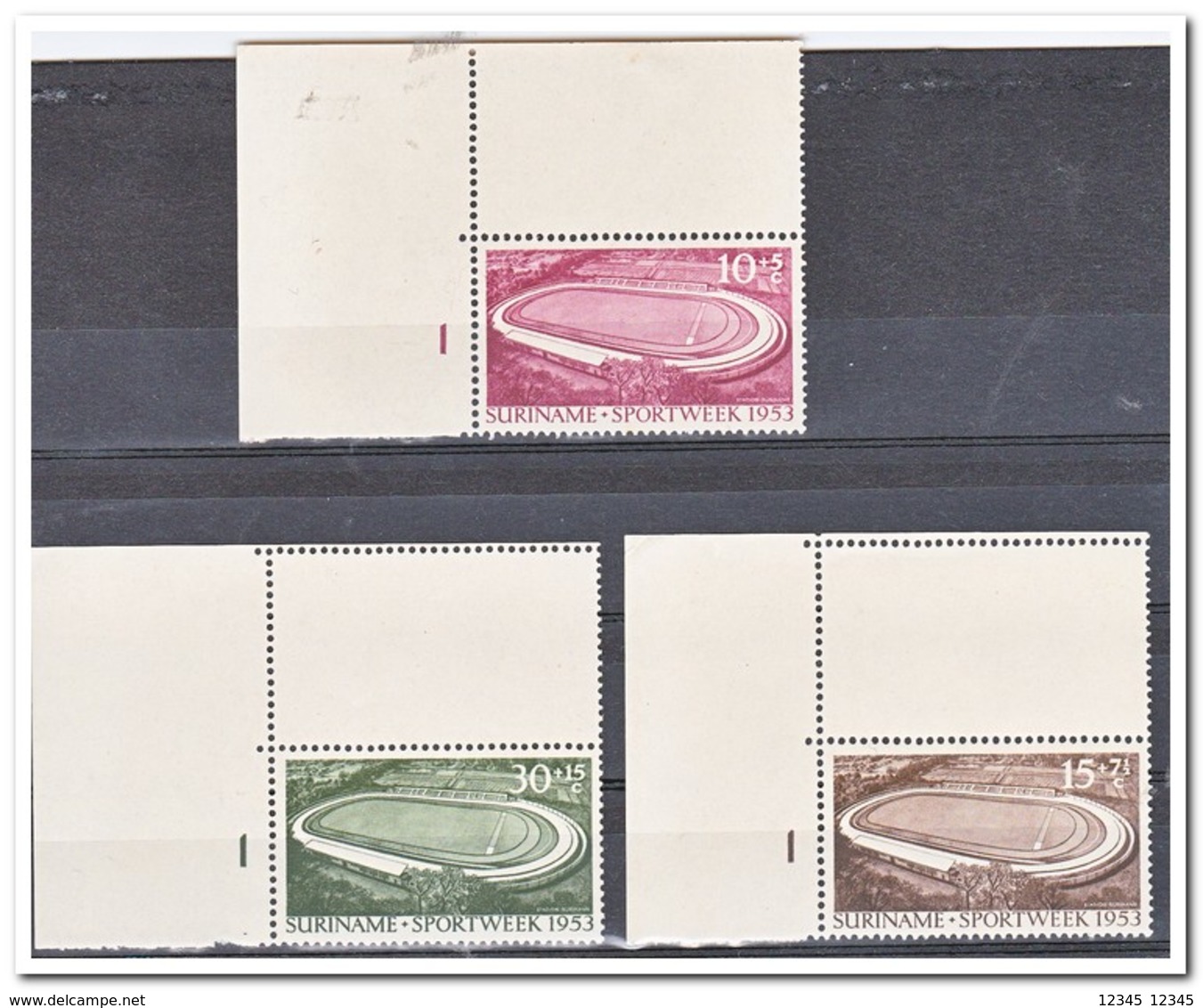 Suriname 1953, Postfris MNH, Opening Stadion Paramaribo ( See Scan First Stamp ) - Suriname