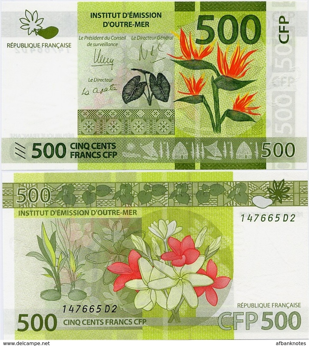 FRENCH PACIFIC TERRITORIES     500 Francs CFP     P-5   ND (2014)   UNC  [sign. 14] - Territoires Français Du Pacifique (1992-...)