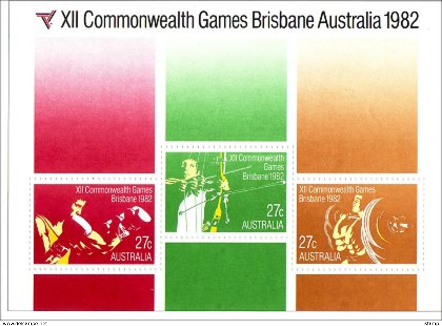 1982 - Australian COMMONWEALTH GAMES Minisheet Miniature Sheet MNH - Blocks & Sheetlets